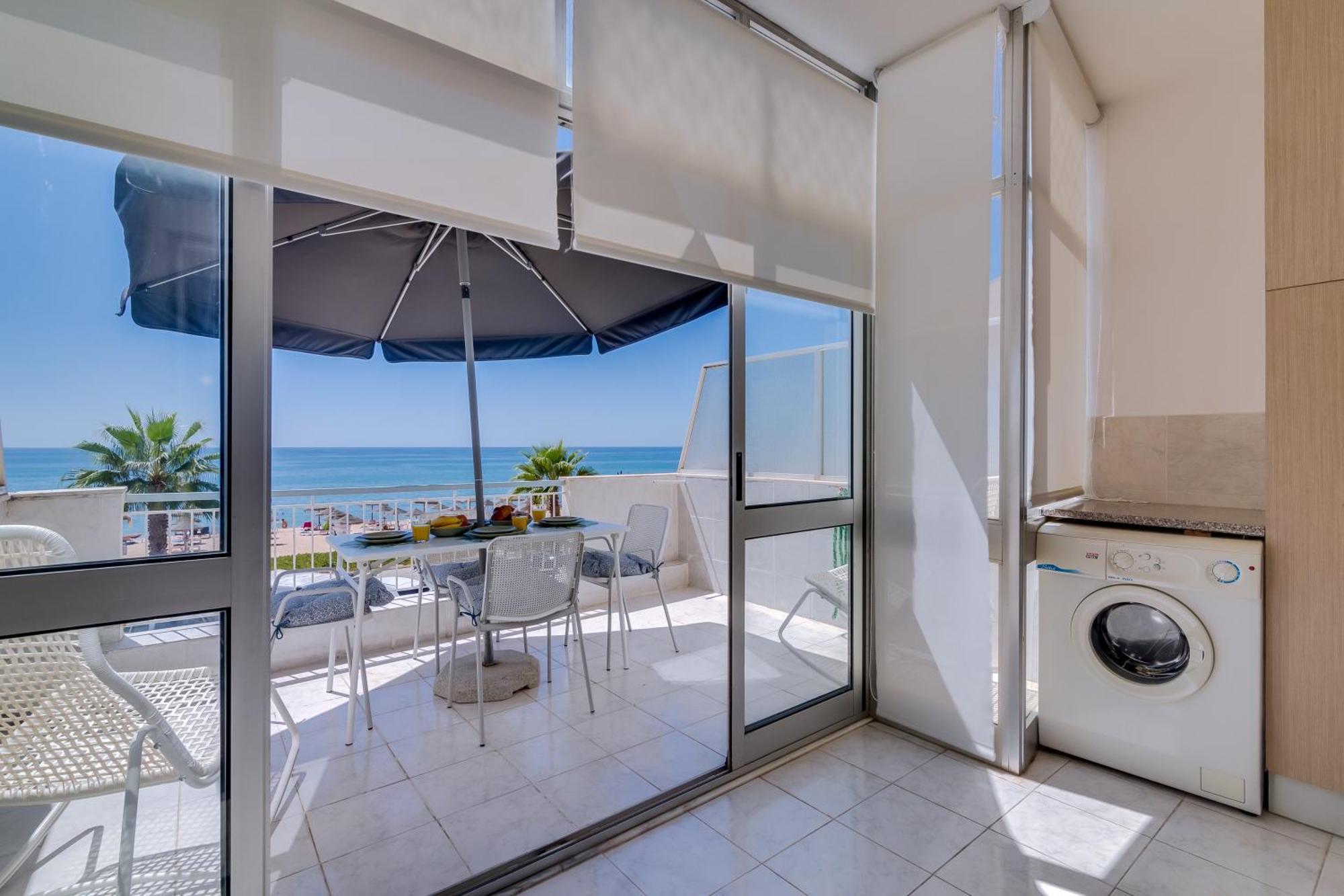 Ferienwohnung Quarteira 2Q Frente Mar Exterior foto