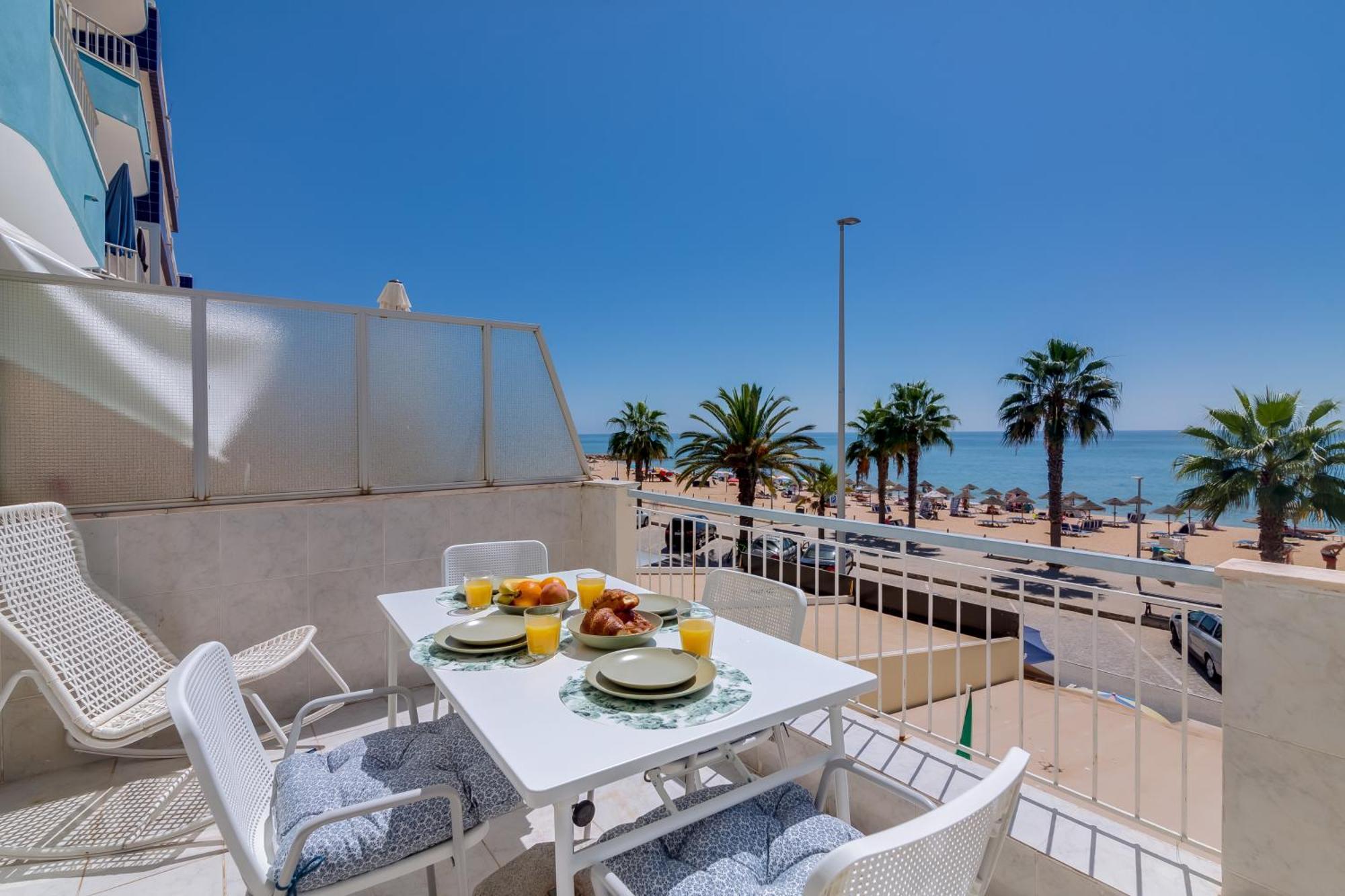 Ferienwohnung Quarteira 2Q Frente Mar Exterior foto