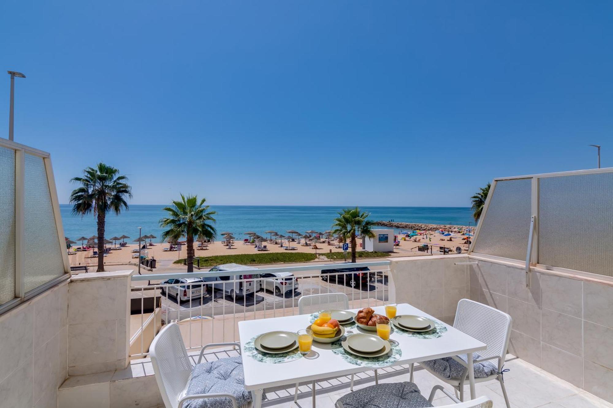 Ferienwohnung Quarteira 2Q Frente Mar Exterior foto