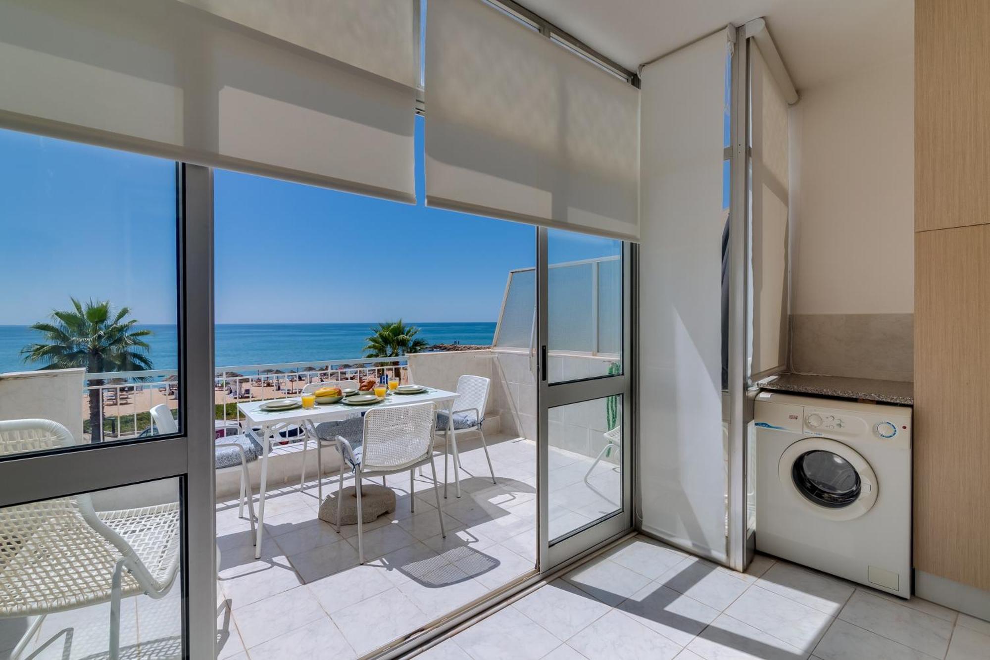 Ferienwohnung Quarteira 2Q Frente Mar Exterior foto